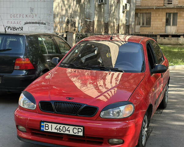 Красный Дэу Ланос, объемом двигателя 1.5 л и пробегом 177 тыс. км за 2500 $, фото 1 на Automoto.ua
