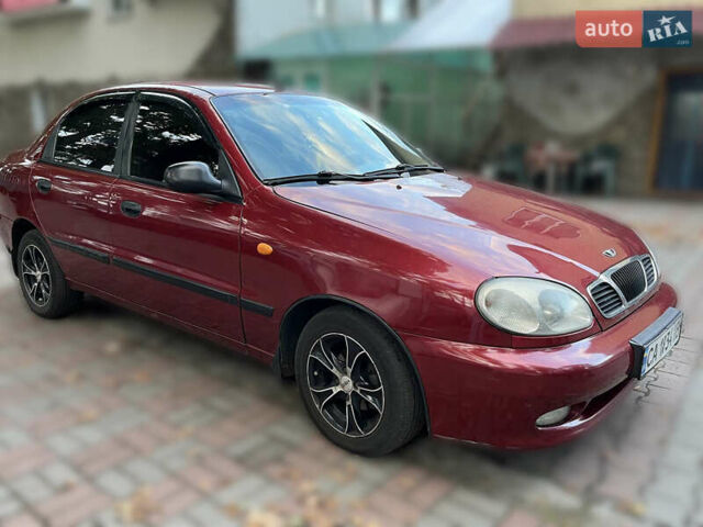 Красный Дэу Ланос, объемом двигателя 1.5 л и пробегом 230 тыс. км за 2100 $, фото 1 на Automoto.ua