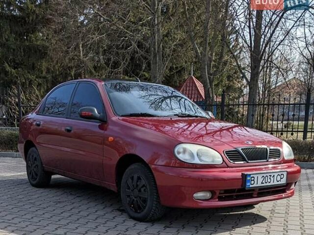 Красный Дэу Ланос, объемом двигателя 1.5 л и пробегом 135 тыс. км за 2200 $, фото 1 на Automoto.ua