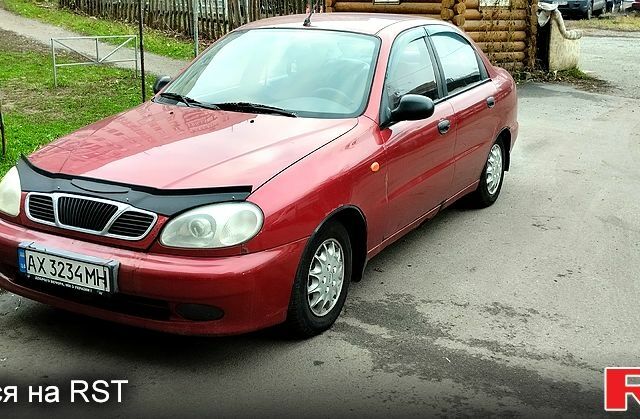Красный Дэу Ланос, объемом двигателя 1.5 л и пробегом 185 тыс. км за 1400 $, фото 1 на Automoto.ua