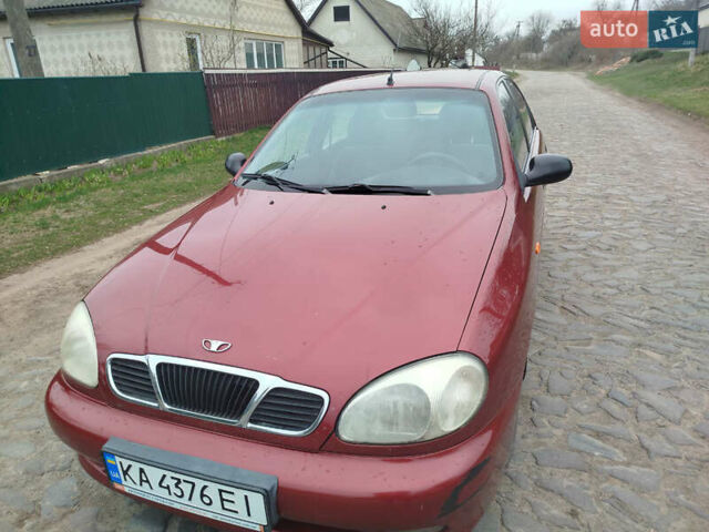 Красный Дэу Ланос, объемом двигателя 1.5 л и пробегом 124 тыс. км за 2700 $, фото 1 на Automoto.ua