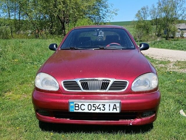 Красный Дэу Ланос, объемом двигателя 1.5 л и пробегом 60 тыс. км за 1700 $, фото 1 на Automoto.ua