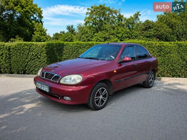 Красный Дэу Ланос, объемом двигателя 1.5 л и пробегом 278 тыс. км за 2200 $, фото 1 на Automoto.ua