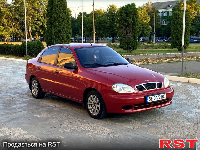 Красный Дэу Ланос, объемом двигателя 1.4 л и пробегом 76 тыс. км за 3000 $, фото 1 на Automoto.ua