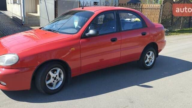 Красный Дэу Ланос, объемом двигателя 1.5 л и пробегом 302 тыс. км за 1800 $, фото 1 на Automoto.ua