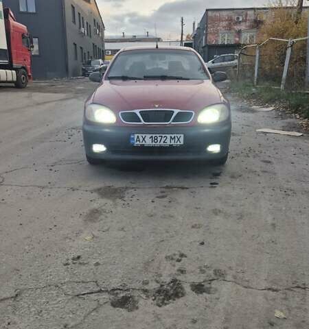Красный Дэу Ланос, объемом двигателя 1.6 л и пробегом 89 тыс. км за 2150 $, фото 1 на Automoto.ua
