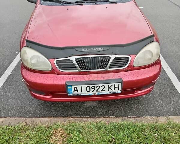 Красный Дэу Ланос, объемом двигателя 1.5 л и пробегом 207 тыс. км за 2300 $, фото 1 на Automoto.ua