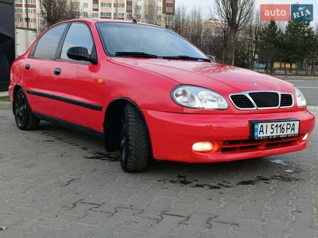 Красный Дэу Ланос, объемом двигателя 1.5 л и пробегом 250 тыс. км за 2100 $, фото 1 на Automoto.ua