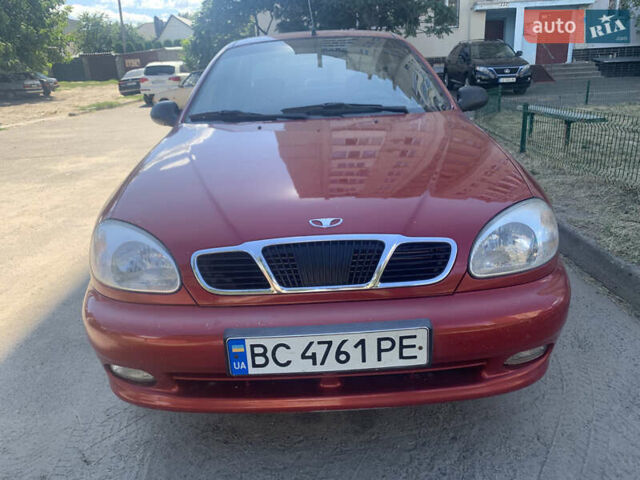 Красный Дэу Ланос, объемом двигателя 1.5 л и пробегом 144 тыс. км за 3000 $, фото 1 на Automoto.ua