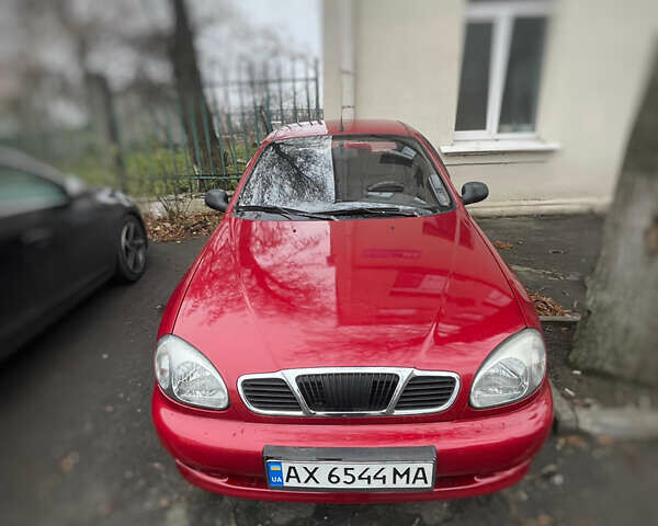 Красный Дэу Ланос, объемом двигателя 1.4 л и пробегом 201 тыс. км за 3200 $, фото 1 на Automoto.ua