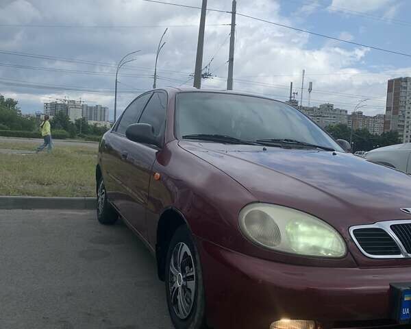 Красный Дэу Ланос, объемом двигателя 1.5 л и пробегом 170 тыс. км за 3700 $, фото 1 на Automoto.ua