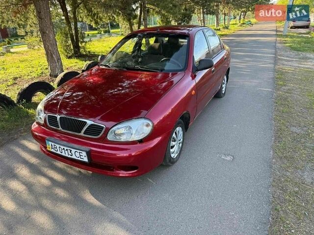 Красный Дэу Ланос, объемом двигателя 1.5 л и пробегом 170 тыс. км за 1900 $, фото 1 на Automoto.ua