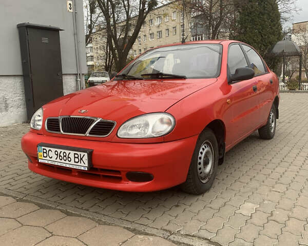 Красный Дэу Ланос, объемом двигателя 1.4 л и пробегом 73 тыс. км за 1750 $, фото 1 на Automoto.ua