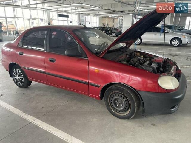 Красный Дэу Ланос, объемом двигателя 1.6 л и пробегом 181 тыс. км за 1700 $, фото 1 на Automoto.ua