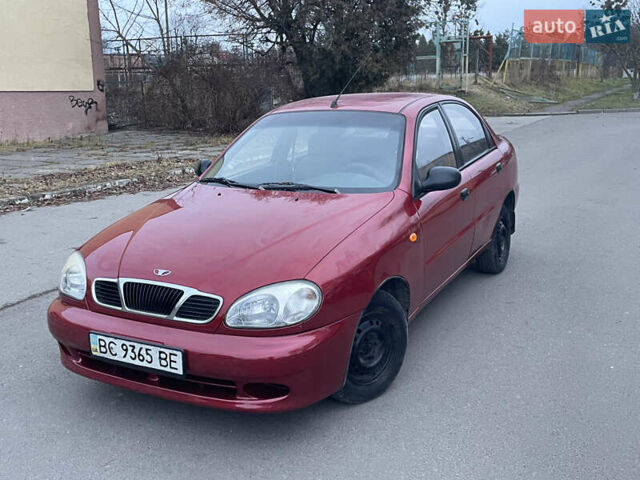 Красный Дэу Ланос, объемом двигателя 1.5 л и пробегом 256 тыс. км за 1650 $, фото 1 на Automoto.ua