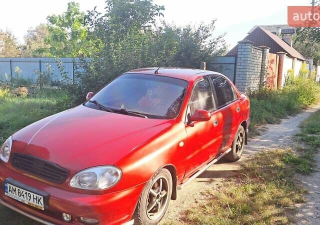 Деу Ланос 2008 у Житомирі на Automoto.ua Червоний Деу Ланос, об'ємом двигуна 1.6 л та пробігом 305 тис. км за 2000 $, фото 1 на Automoto.ua