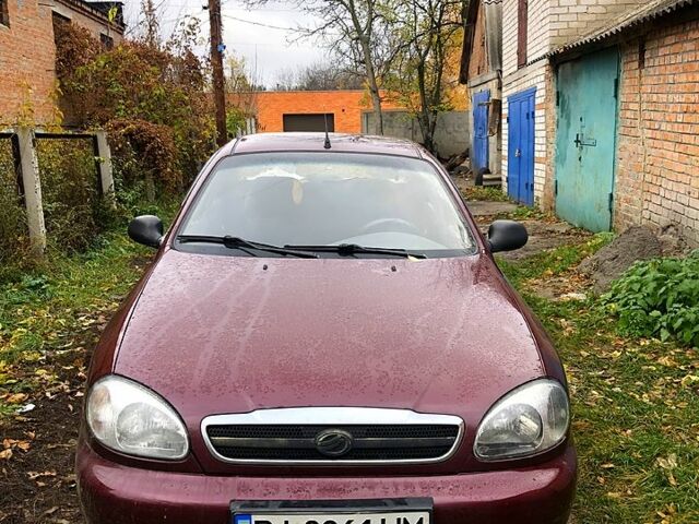 Красный Дэу Ланос, объемом двигателя 1.6 л и пробегом 161 тыс. км за 2200 $, фото 1 на Automoto.ua