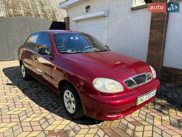 Красный Дэу Ланос, объемом двигателя 1.4 л и пробегом 100 тыс. км за 1250 $, фото 1 на Automoto.ua