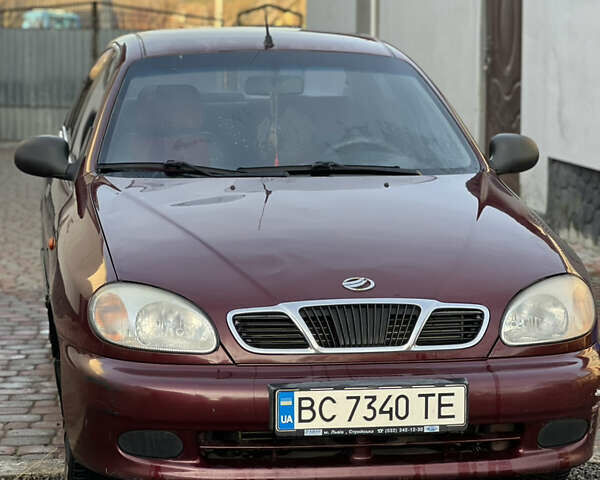 Красный Дэу Ланос, объемом двигателя 1.6 л и пробегом 179 тыс. км за 2099 $, фото 1 на Automoto.ua
