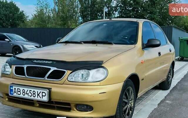 Желтый Дэу Ланос, объемом двигателя 1.3 л и пробегом 200 тыс. км за 1400 $, фото 1 на Automoto.ua