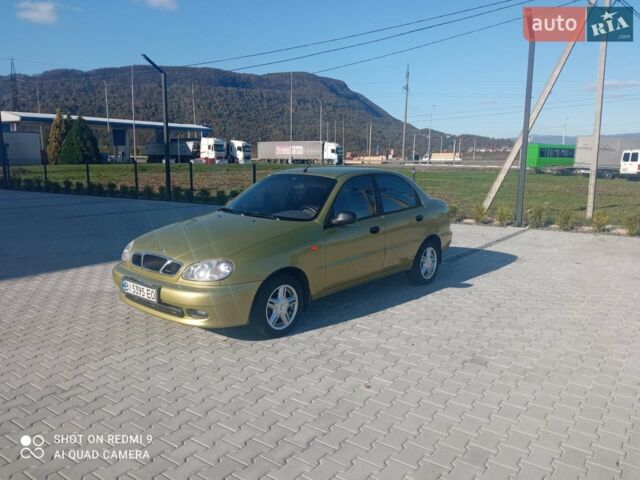 Желтый Дэу Ланос, объемом двигателя 1.5 л и пробегом 227 тыс. км за 2800 $, фото 1 на Automoto.ua
