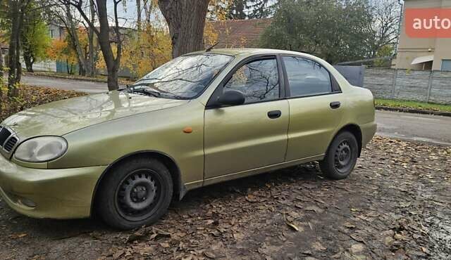 Желтый Дэу Ланос, объемом двигателя 1.5 л и пробегом 185 тыс. км за 800 $, фото 1 на Automoto.ua
