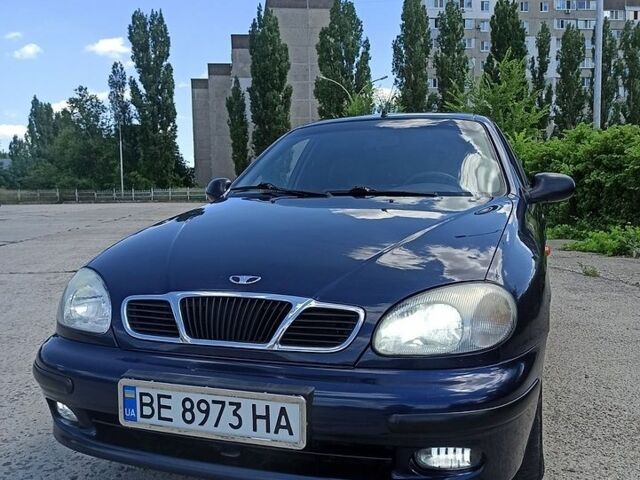 Синий Дэу Ланос, объемом двигателя 1.6 л и пробегом 175 тыс. км за 2300 $, фото 1 на Automoto.ua