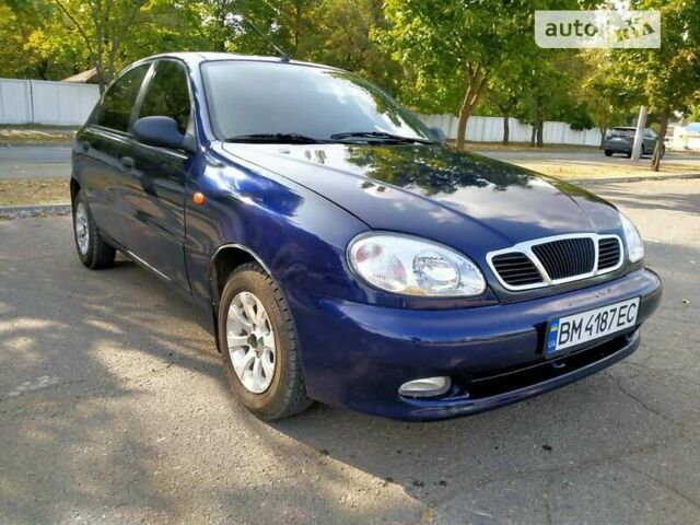 Синий Дэу Ланос, объемом двигателя 1.5 л и пробегом 245 тыс. км за 3400 $, фото 1 на Automoto.ua
