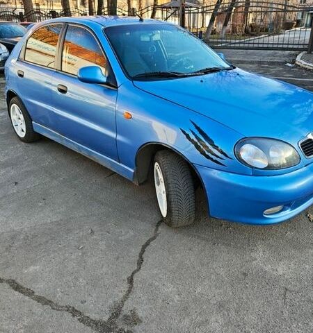 Синий Дэу Ланос, объемом двигателя 1.5 л и пробегом 292 тыс. км за 2300 $, фото 1 на Automoto.ua