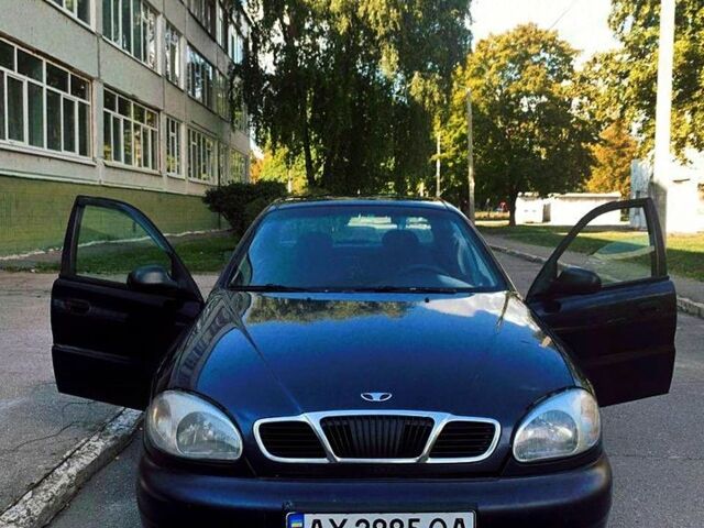 Синий Дэу Ланос, объемом двигателя 1.5 л и пробегом 400 тыс. км за 1450 $, фото 1 на Automoto.ua