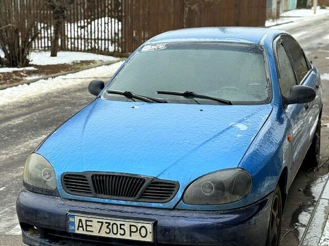 Синий Дэу Ланос, объемом двигателя 1.3 л и пробегом 203 тыс. км за 1050 $, фото 1 на Automoto.ua
