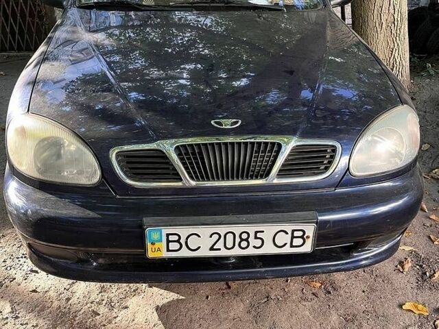 Синий Дэу Ланос, объемом двигателя 1.3 л и пробегом 200 тыс. км за 553 $, фото 1 на Automoto.ua