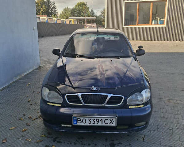 Синий Дэу Ланос, объемом двигателя 1.3 л и пробегом 300 тыс. км за 1300 $, фото 1 на Automoto.ua