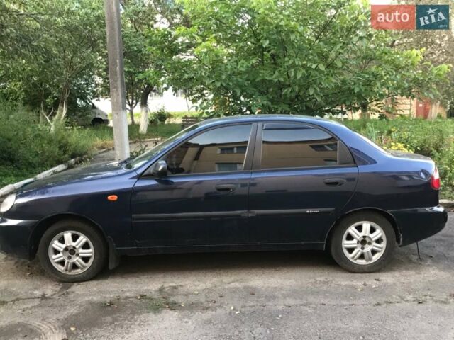 Синий Дэу Ланос, объемом двигателя 1.6 л и пробегом 174 тыс. км за 3500 $, фото 1 на Automoto.ua