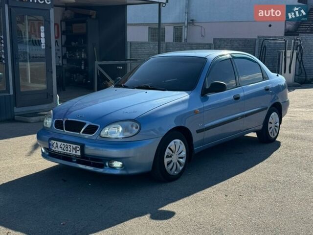 Синий Дэу Ланос, объемом двигателя 1.6 л и пробегом 199 тыс. км за 3600 $, фото 1 на Automoto.ua