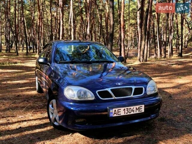 Синий Дэу Ланос, объемом двигателя 1.5 л и пробегом 197 тыс. км за 2500 $, фото 1 на Automoto.ua