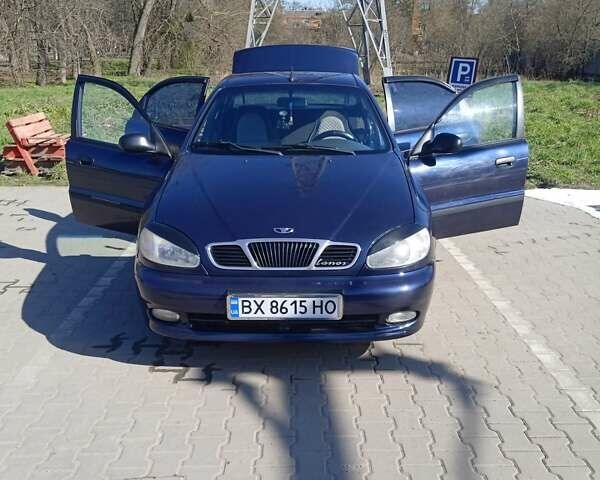 Синий Дэу Ланос, объемом двигателя 1.5 л и пробегом 152 тыс. км за 2900 $, фото 1 на Automoto.ua