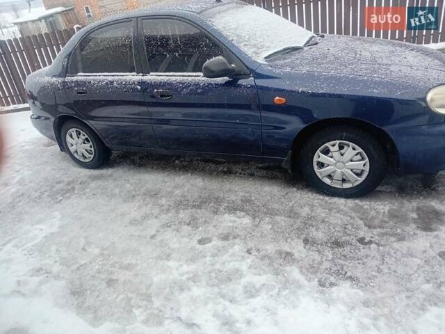 Синий Дэу Ланос, объемом двигателя 1.5 л и пробегом 192 тыс. км за 1550 $, фото 1 на Automoto.ua