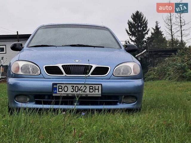 Синий Дэу Ланос, объемом двигателя 1.6 л и пробегом 175 тыс. км за 2350 $, фото 1 на Automoto.ua
