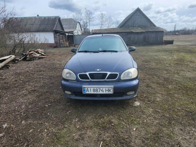 Синий Дэу Ланос, объемом двигателя 1.6 л и пробегом 280 тыс. км за 2600 $, фото 1 на Automoto.ua