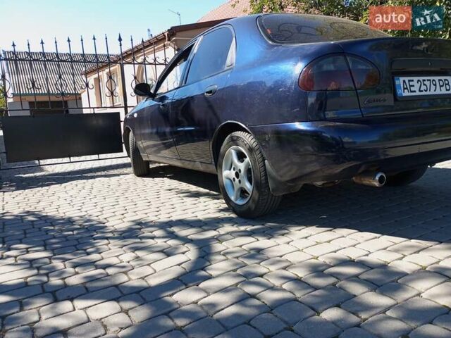 Синий Дэу Ланос, объемом двигателя 1.5 л и пробегом 195 тыс. км за 2999 $, фото 1 на Automoto.ua