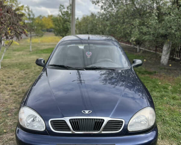 Синий Дэу Ланос, объемом двигателя 1.5 л и пробегом 220 тыс. км за 2300 $, фото 1 на Automoto.ua