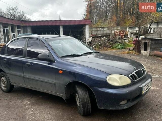 Синий Дэу Ланос, объемом двигателя 1.5 л и пробегом 270 тыс. км за 1600 $, фото 1 на Automoto.ua