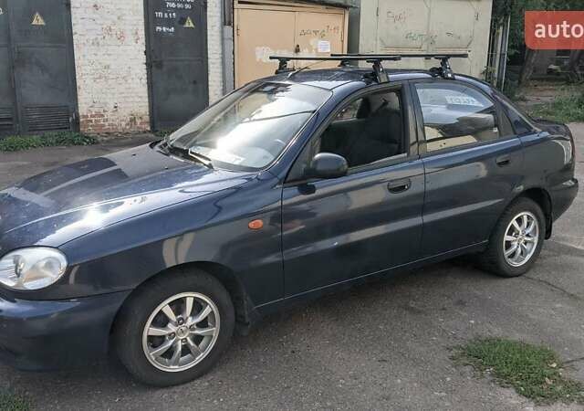 Синий Дэу Ланос, объемом двигателя 1.5 л и пробегом 98 тыс. км за 2900 $, фото 1 на Automoto.ua