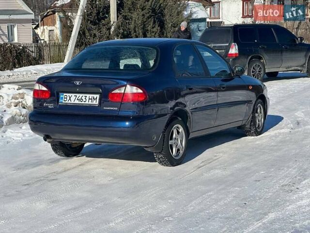 Синий Дэу Ланос, объемом двигателя 1.6 л и пробегом 220 тыс. км за 2700 $, фото 1 на Automoto.ua