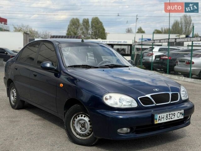 Синий Дэу Ланос, объемом двигателя 1.5 л и пробегом 155 тыс. км за 2999 $, фото 1 на Automoto.ua