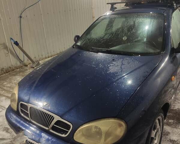 Синий Дэу Ланос, объемом двигателя 1.5 л и пробегом 184 тыс. км за 1350 $, фото 1 на Automoto.ua