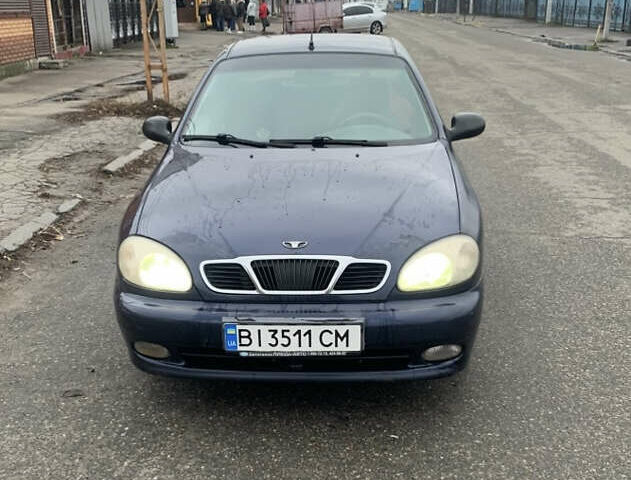 Синий Дэу Ланос, объемом двигателя 1.5 л и пробегом 257 тыс. км за 2000 $, фото 1 на Automoto.ua
