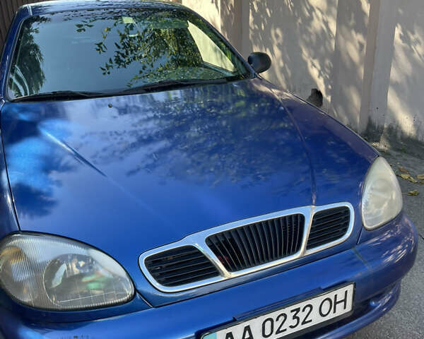 Синий Дэу Ланос, объемом двигателя 1.6 л и пробегом 172 тыс. км за 2550 $, фото 1 на Automoto.ua