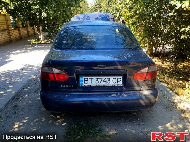 Синий Дэу Ланос, объемом двигателя 1.5 л и пробегом 290 тыс. км за 1200 $, фото 1 на Automoto.ua